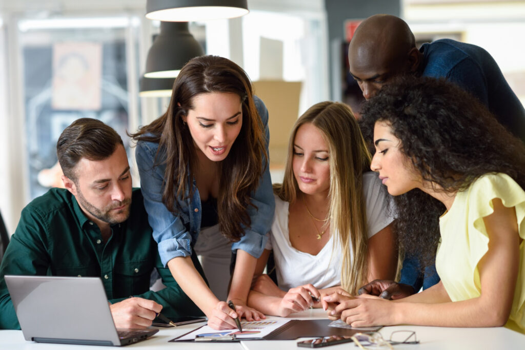 multi-ethnic-group-young-men-women- - studying-indoorsLeadership - How to Set Team Goals - RumboMag